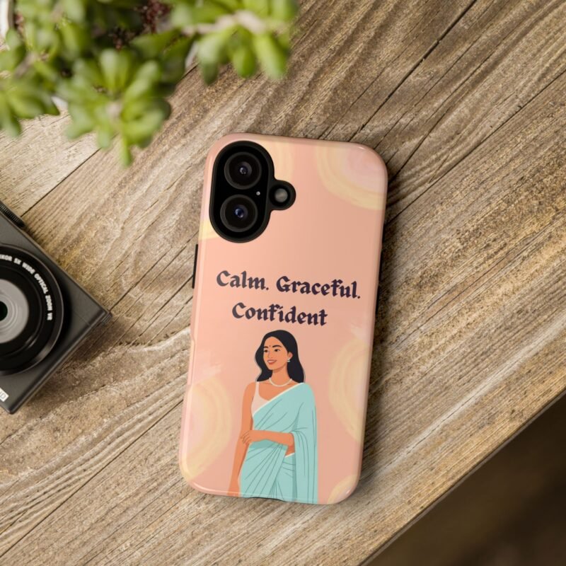 Calm. Graceful. Confident. – Dual Layer Protective Phone Case