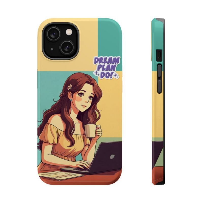 Dream. Plan. Do. – Magnetic Anime Girl Work Mode Tough Phone Case