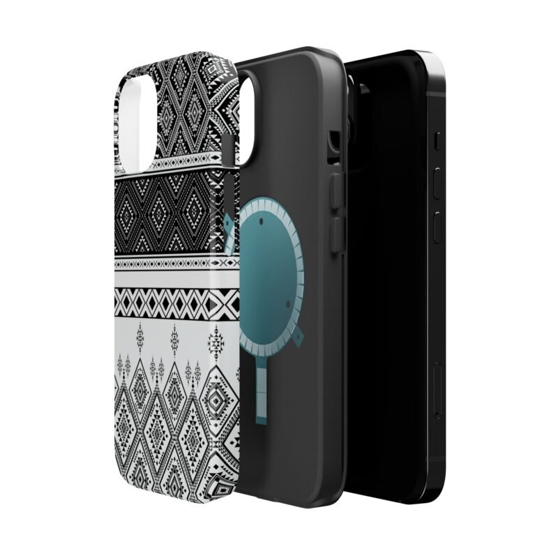 Monochrome Mosaic – Premium Protective Magnetic Tough Phone Cases