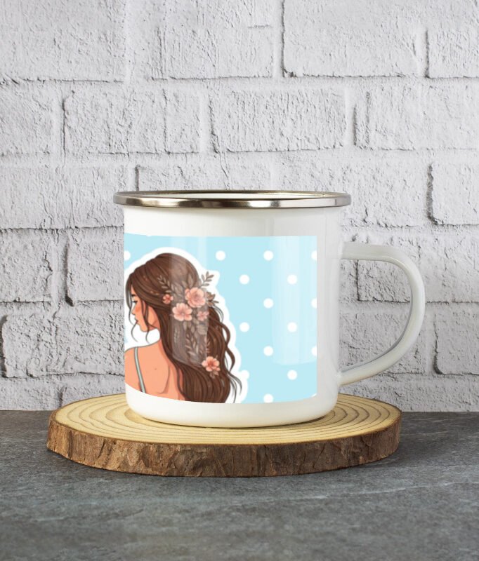 White Enamel Mugs