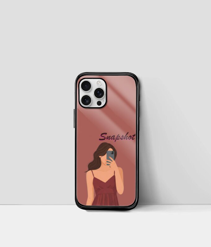 Snapshot – Warm Aesthetic Selfie Girl IPhone Glass Case