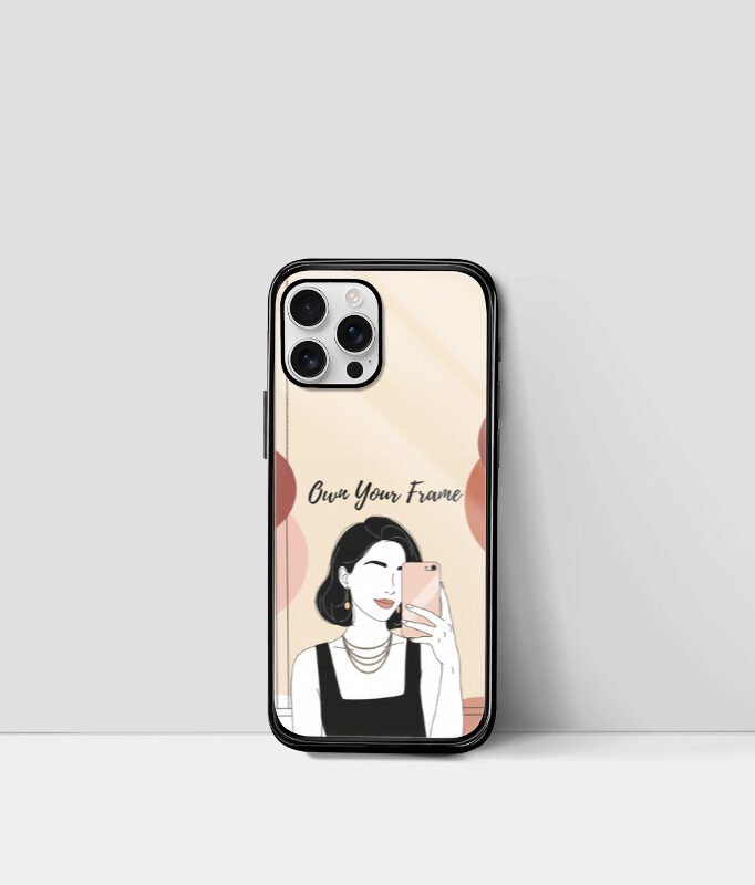 Own Your Frame – Retro Chic Illustration IPhone Glass Case